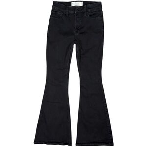 Hollister High Rise Flare Black Jeans Women’s 2 / 26 SHORT 70s Retro Y2K Mall